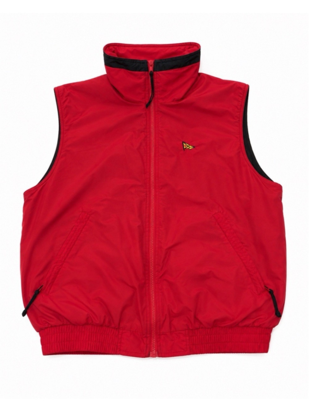 Vintage Tri-Mountain Red Fleece Lined Nylon Vest Men’s M Outdoor Gorpcore 90s